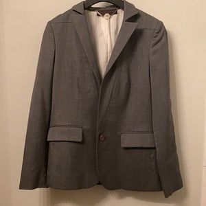 STELLA MCCARTNEY grey slim blazer sz4 **as is